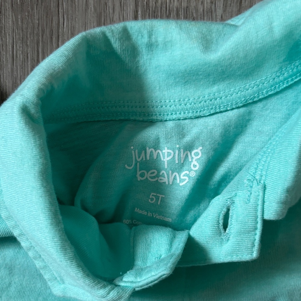 Jumping Beans Light teal/aqua Polo and Tee Set - Picture 2 of 3